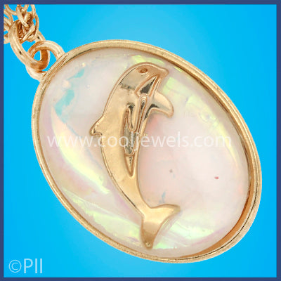 Dolphin Necklace Gold | Bamboo Trading Company