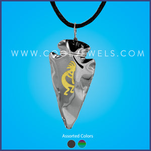 Assorted Hematite Arrow Head Kokopelli Pendant Necklace