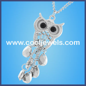 Silver Owl Necklace