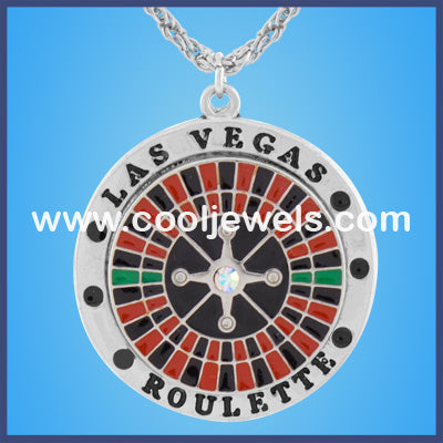 Las Vegas Roulette Wheel Necklace