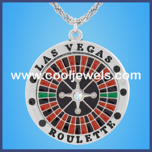 Las Vegas Roulette Wheel Necklace