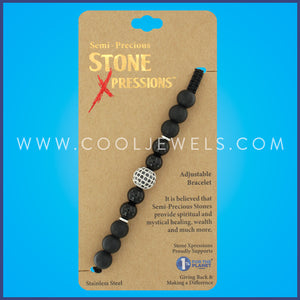 SLIDER STONE BEADS BRACELET